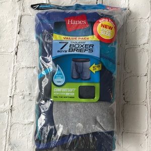 7 pack of Boys Hanes Boxer Brief